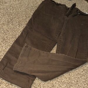 Gloria Vanderbilt chocolate brown straight leg jeans (14P) - EUC!